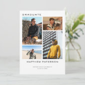 4 Collage voor fotogrid | Eenvoudig minimaal Afstu Kaart (Staand voorkant)