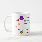 4 Color Doodle Frame 2 - eigener Text Koffiemok (Links)