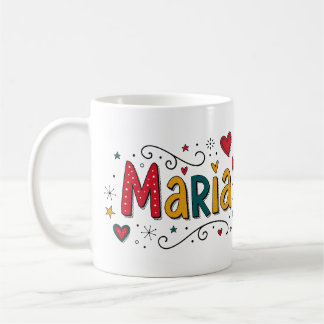 4 Color Maria 1 - Doodles Koffiemok