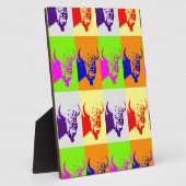 4 Colour Pop Art Buffalo Bison Fotoplaat (Zijkant)
