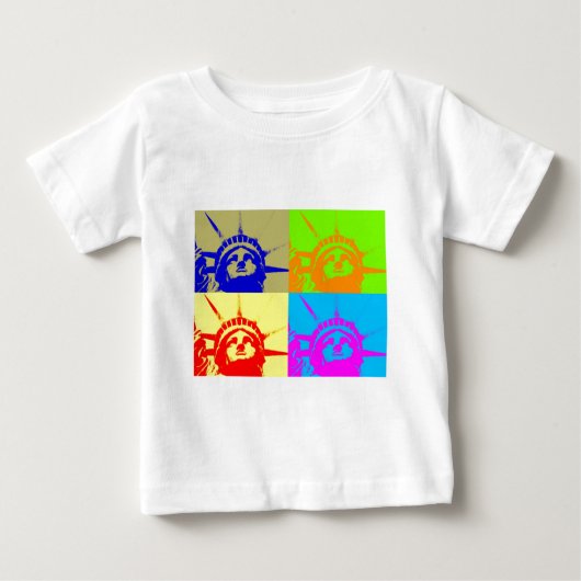 4 Colour Pop Art Lady Liberty (Voorkant)