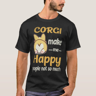 4 Corgi maken me gelukkig Mensen niet zo veel Corg T-shirt