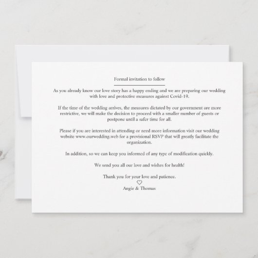 4 Custom Photos Minimalist Modern Collage Wedding (Achterkant)