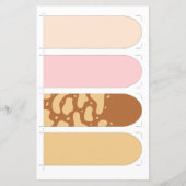 4 cut-out Cute Paw-Bladwijzer met offertes (Achterkant)