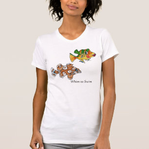 4 Cute Cartoon Fish T-shirt