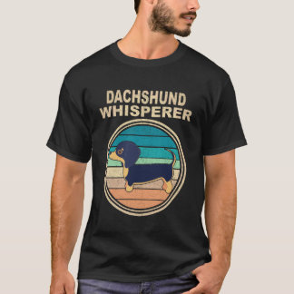 4 Dachshund Fluisteraar Antiek T-shirt