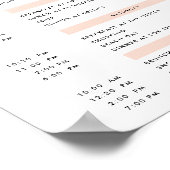 4 dagen Eenvoudige blinde reisroute Poster (Hoek)