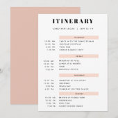 4 dagen Eenvoudige blinde rondvaartuitnodiging Kaart (Voorkant / Achterkant)