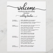 4 Dagen Trouwweekend Itinerary Chic Tijdschema (Voorkant)