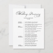 4 dagen trouwweekend reisplan Elegant script Kaart (Voorkant)