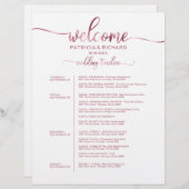 4 dagen Wekens bruiloft Wekend Itinerary Chic Chro (Voorkant / Achterkant)