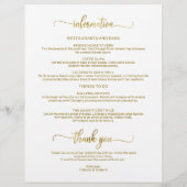 4 dagen Wekens bruiloft Wekend Itinerary Chic Chro (Achterkant)