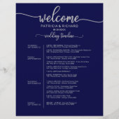 4 dagen Woensdag rondom de lijntijdlijn Navy Blue  (Voorkant)