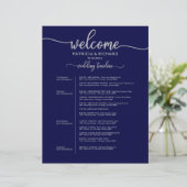 4 dagen Woensdag rondom de lijntijdlijn Navy Blue  (Staand voorkant)