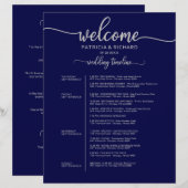 4 dagen Woensdag rondom de lijntijdlijn Navy Blue  (Voorkant / Achterkant)