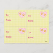 4 de grappige Leuke Valentijnse Kaarten van het Feestdagenkaart (Achterkant)