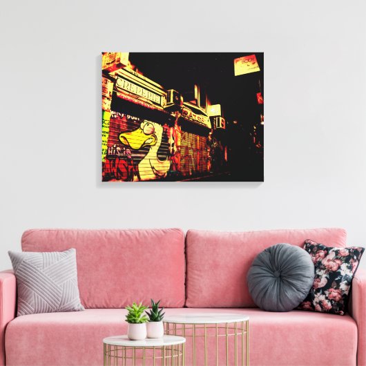 4 derde uur canvas afdruk (Insitu (Woonkamer))