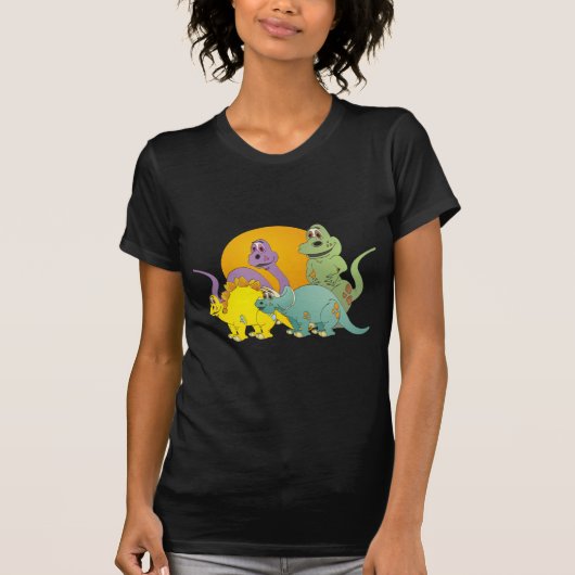 4 Dinosaur Vrienden T-shirt (Voorkant)