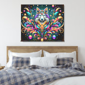 #4 Dog  Abstract  Canvas Afdruk (Insitu (Slaapkamer))