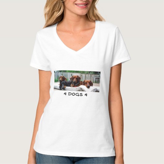 4 DOGS 4 T-SHIRT (Voorkant)