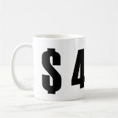 4 dollar koffiemok (Links)