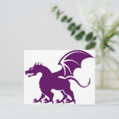 4 draak briefkaart (Staand voorkant)