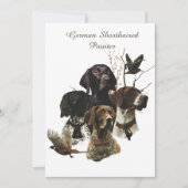 4 Duitse kortharige pointer kleuren Kaart (Voorkant)