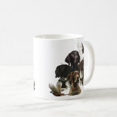 4 Duitse kortharige pointer kleuren Koffiemok (Voorkant rechts)