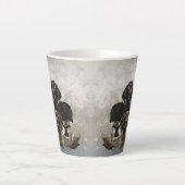 4 Duitse kortharige pointer kleuren Latte Mok (Voorkant)