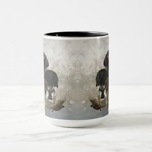 4 Duitse kortharige pointer kleuren Mok (Midden)