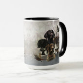 4 Duitse kortharige pointer kleuren Mok (Voorkant rechts)