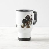 4 Duitse kortharige pointer kleuren Reisbeker (Voorkant rechts)