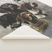 4 Duitse kortharige pointer kleuren Sherpa Deken (3/4)