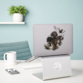4 Duitse kortharige pointer kleuren Sticker (Laptop op bureau)
