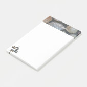 4 Earth Tone Puzzle River Rock Bovengrens Post-it® Notes (Schuin)