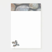 4 Earth Tone Puzzle River Rock Bovengrens Post-it® Notes (Voorkant)