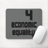 4 Economische Gelijkheid Mousepad Muismat (Met muis)