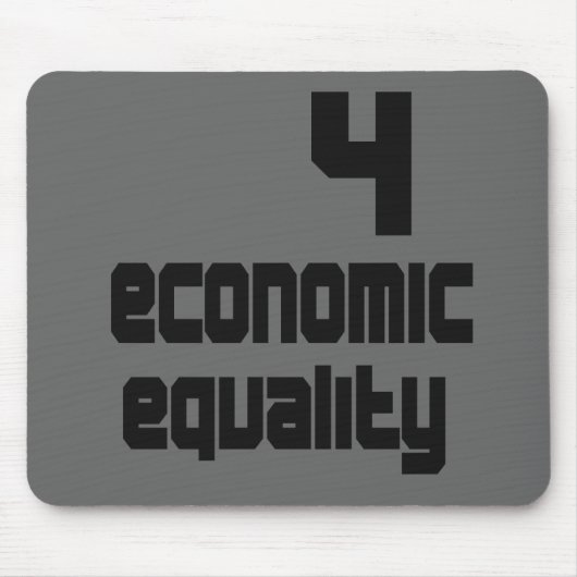 4 Economische Gelijkheid Mousepad Muismat (Voorkant)