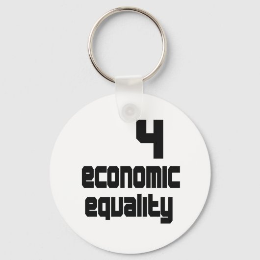 4 Economische Gelijkheid Sleutelhanger (Voorkant)