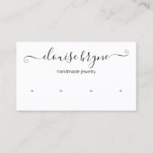 4 Een handgeschreven Manuscript-display met een en Visitekaartje (Voorkant)