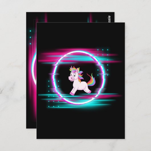 4.Eenhoornliefde Briefkaart (Voorkant / Achterkant)