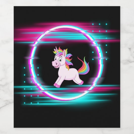 4.Eenhoornliefde Wijn Etiket (Enkel label)