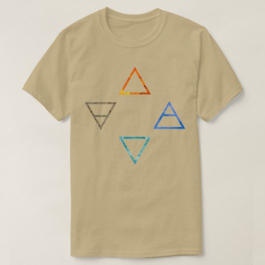 4 Elementen T-shirt (Design voorkant)
