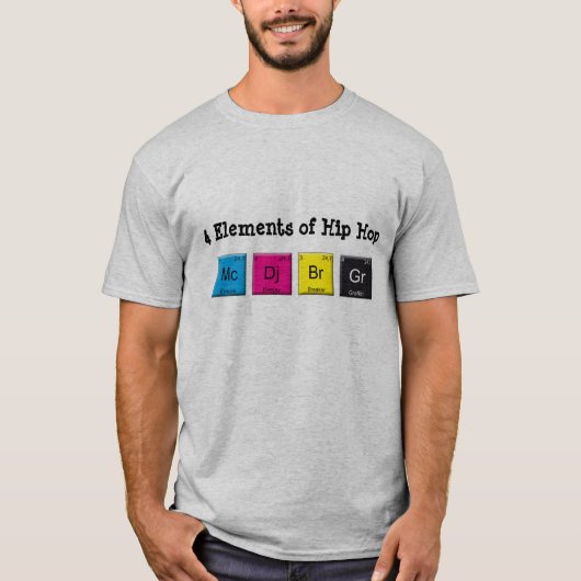 4 Elementen van de Hip Hop T-shirt (Voorkant)
