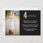 4 en Fabulous Custom Foto Verjaardag Kaart (Voorkant)