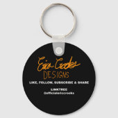 4 eyed green alien monster sleutelhanger (Achterkant)