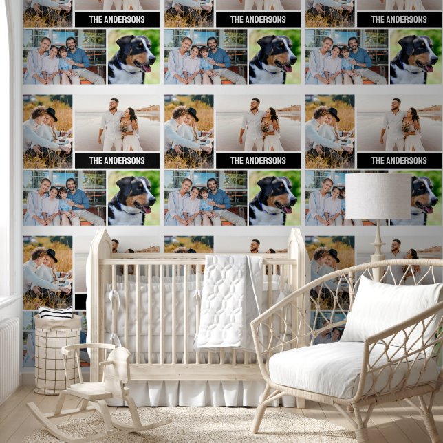 4 Familie Foto Collage Sjabloon Wallpaper Behang (Kinderen)