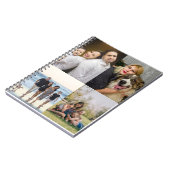 4 Familie Fotocollage Aangepast Notitieboek (Linkerzijde)