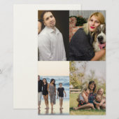  4 Family Photo Collage Custom Briefpapier (Voorkant / Achterkant)