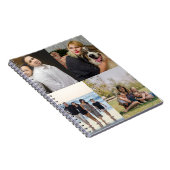 4 Family Photo Collage Custom Notitieboek (Rechterzijde)